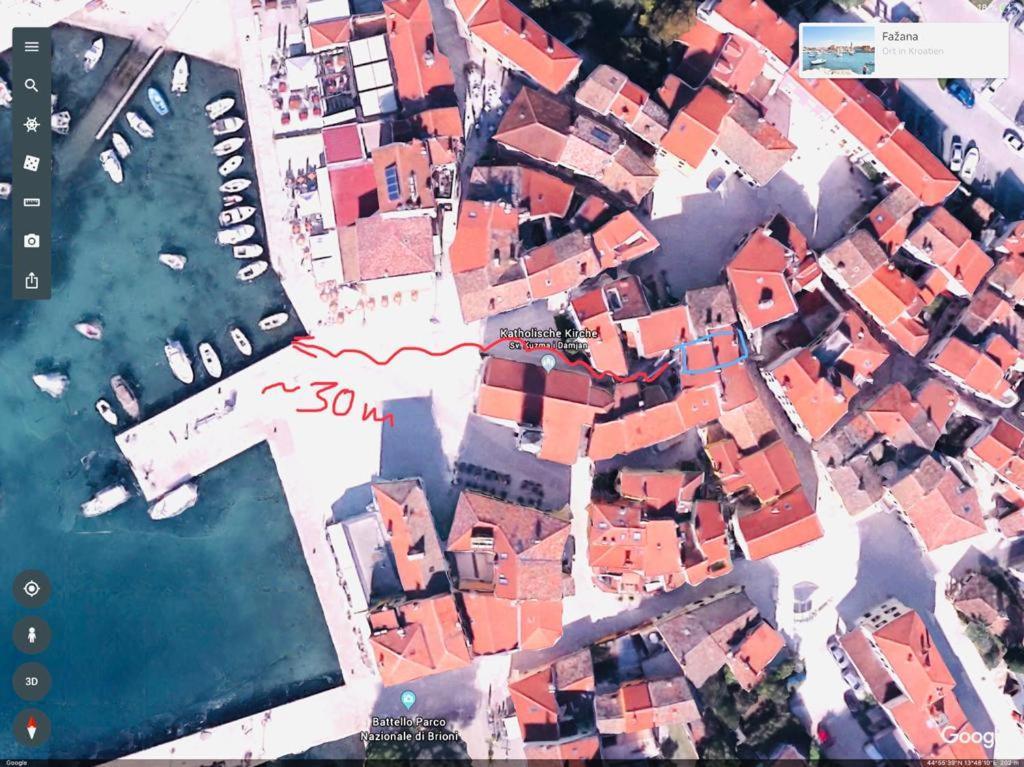 Istrian Stone House In The Heart Of The Beautiful Fishing Village Fazana - Only Few Steps From The Sea And The Wonderful Beach - Incl Plasma-Quad-Plus-Filter Against C O V I D Extérieur photo